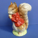 Beswick Beatrix Potter Figurine Timmy Tiptoes (First Variation, Red Jacket) Gold Backstamp BP2