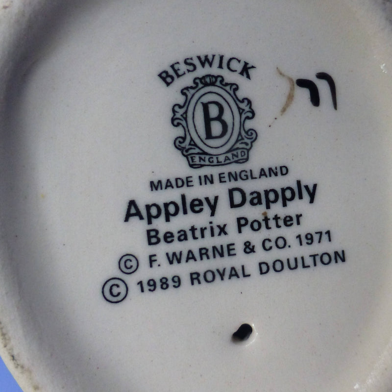 Beswick Beatrix Potter Figurine Appley Dappley BP10A