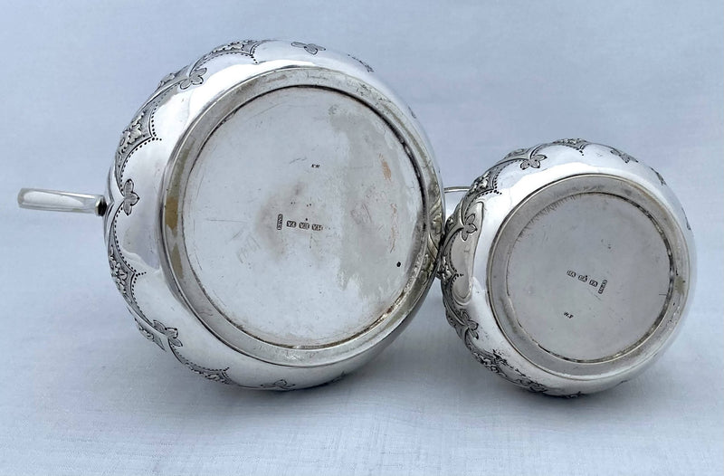 Victorian Silver Plated Ornate Tea Set. Atkins Brothers, Sheffield, circa 1875.