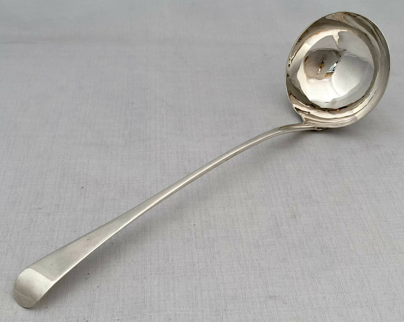 Georgian, George III, Silver Soup Ladle. London 1764 George Baskerville. 5.2 troy ounces.