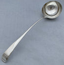 Georgian, George III, Greyhound Crested Silver Soup Ladle. London 1773 Thomas Ellis. 5.5 troy ounces.