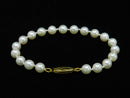Cultured Pearl Bracelet Gold Clasp