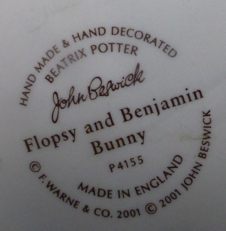 Beswick Beatrix Potter Figurine - Flopsy and Benjamin Bunny