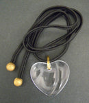 Baccarat clear heart pendant
