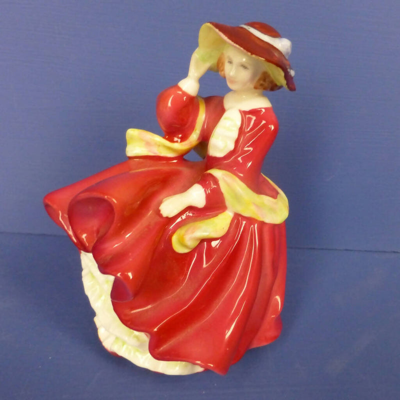 Royal Doulton Miniature Lady Figurine - Top O'The Hill HN3499