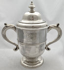 Georgian, George I, Silver Cup & Cover. London 1727 Edward Vincent. 39 troy ounces.