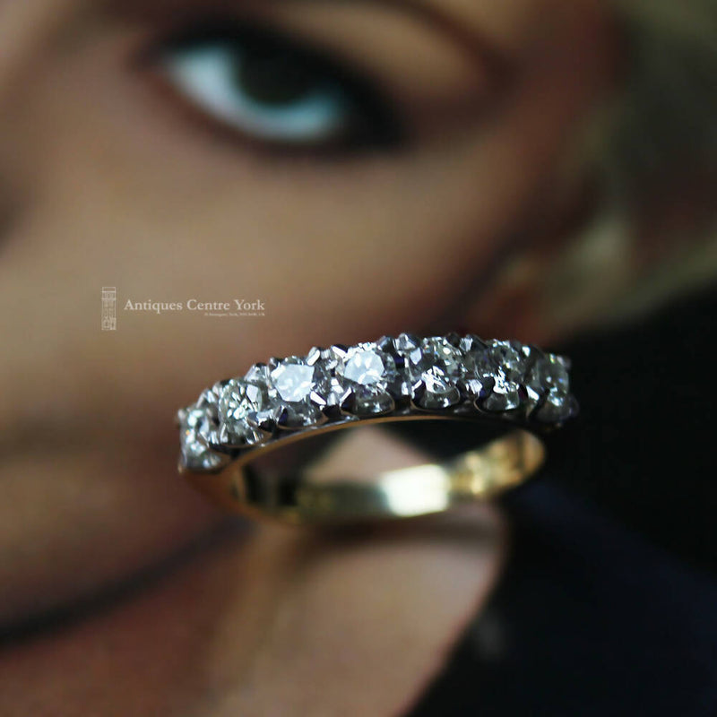 18ct Diamond 0.70ct Half Eternity Ring