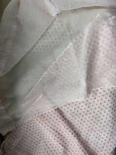Scottish Madras By the Meter Polka Dot in Baby Pink 66” Wide to finish