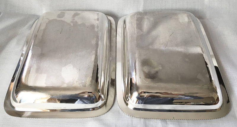 Georgian, George III, pair of silver entree dishes and covers. London 1806/07 John Edwards III. 102 troy ounces.