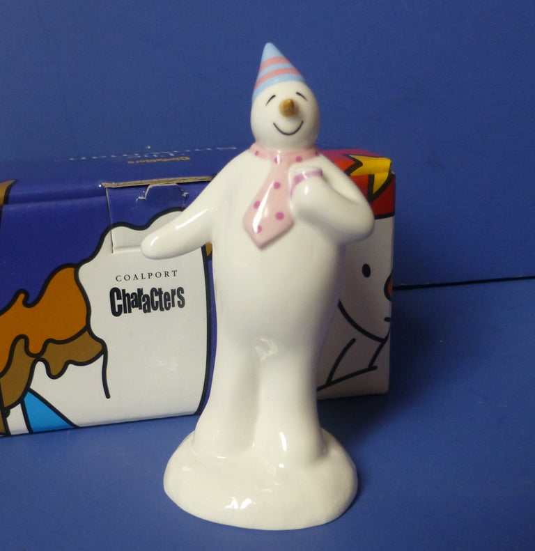 Coalport Miniature Snowman - Party Hat (Boxed)