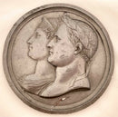 Early 19th Century Napoleon Bonaparte & Marie Louise Large Relief Plaque.