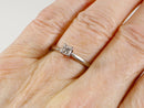 18ct White Gold Princess cut Diamond Solitaire Ring