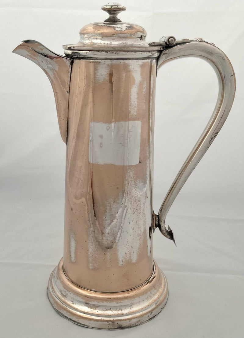 Georgian, George III, Old Sheffield Plate Communion Flagon, circa 1800.