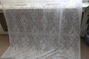 Paula Victorian Style Cream cotton Lace Curtain Panelling By The Metre- Width 90cms - 36""