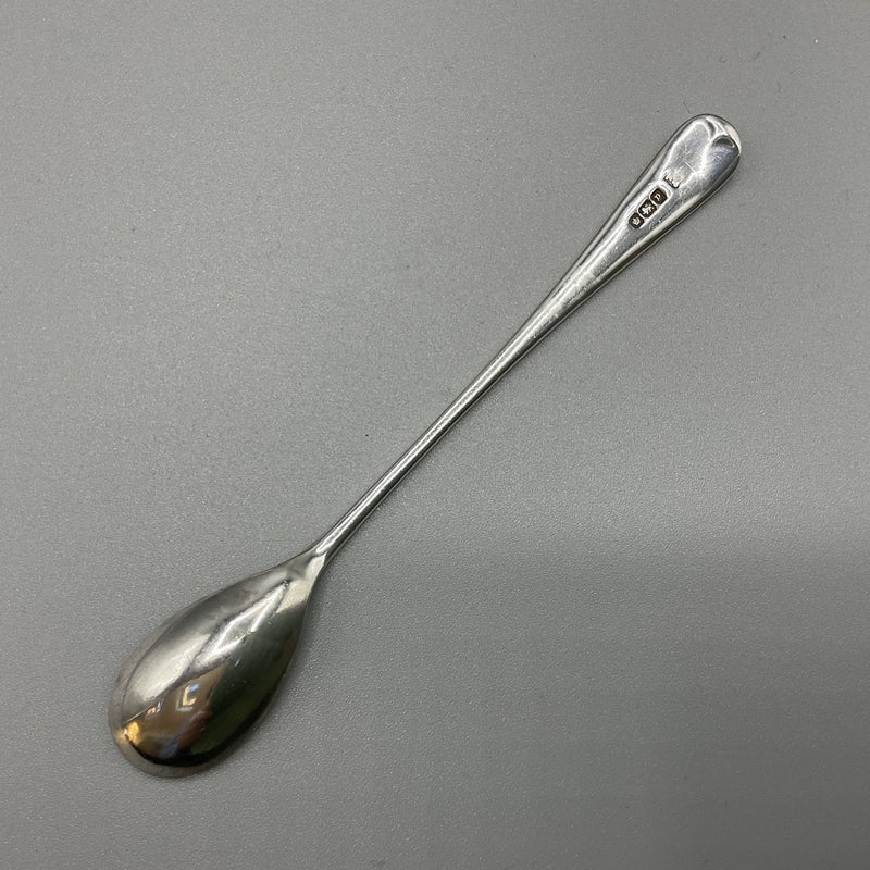 Hallmarked slver mustard spoon