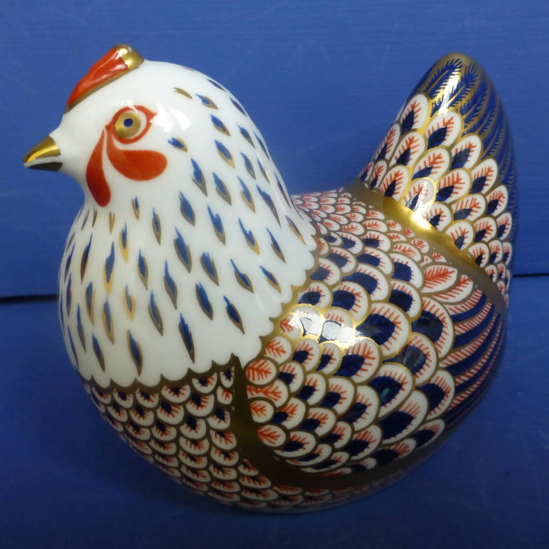Royal Crown Derby Paperweight Chicken (Boxed)