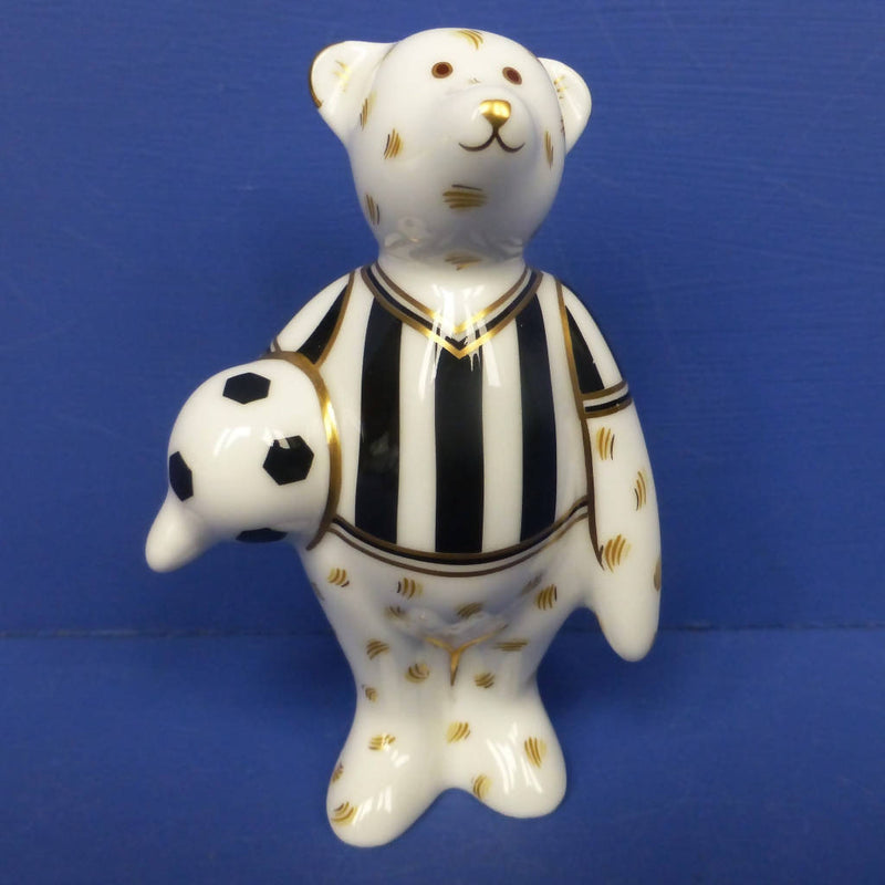 Royal Crown Derby Miniature Bear - Footballer (Boxed)