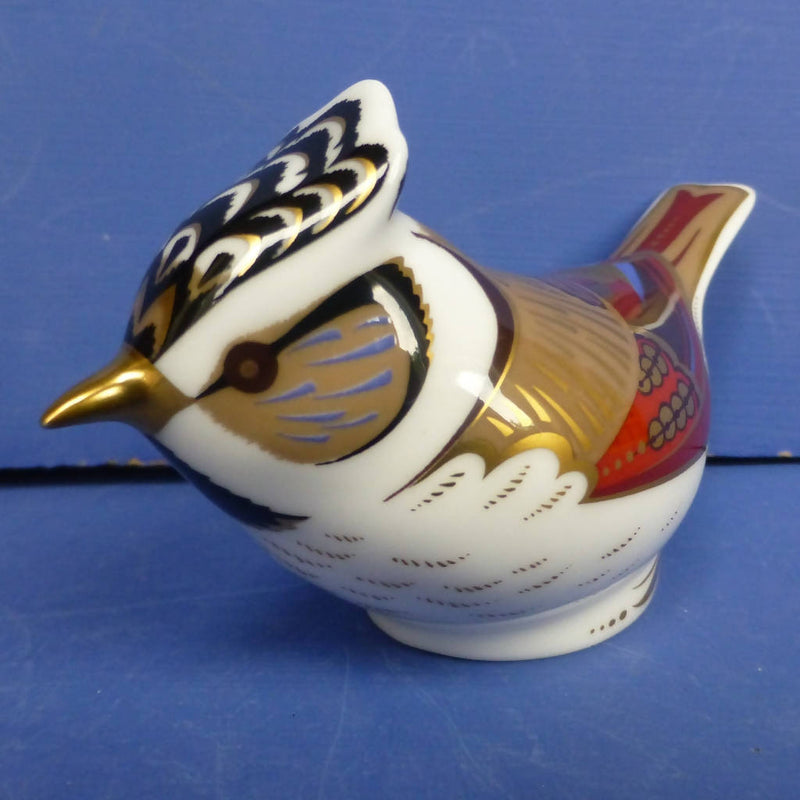 Royal Crown Derby Paperweight - Crested Tit (Boxed)