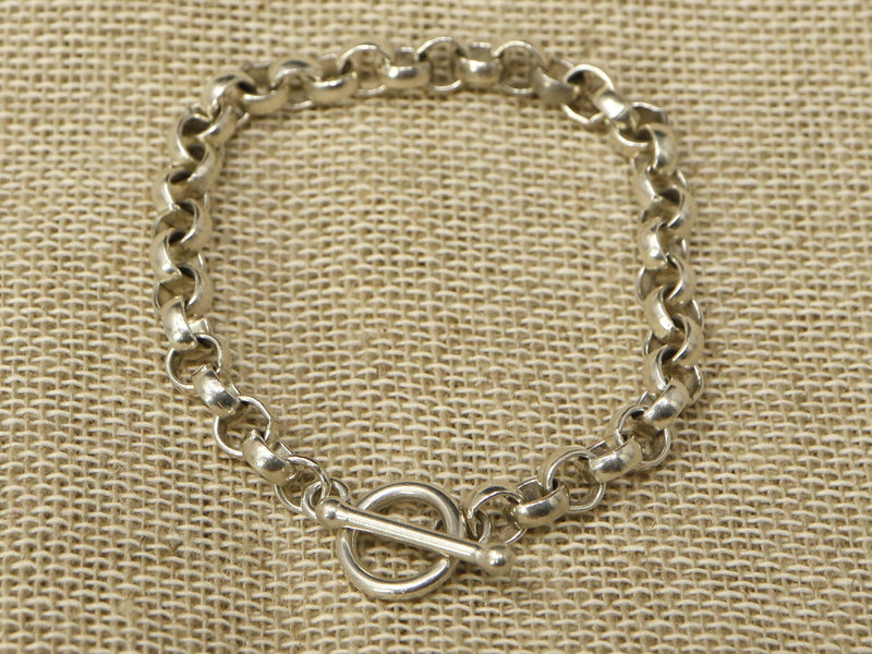 Silver Chunky Belcher Chain Bracelet
