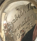 Cased set of Royal commemorative silver plated teaspoons with crown terminals.