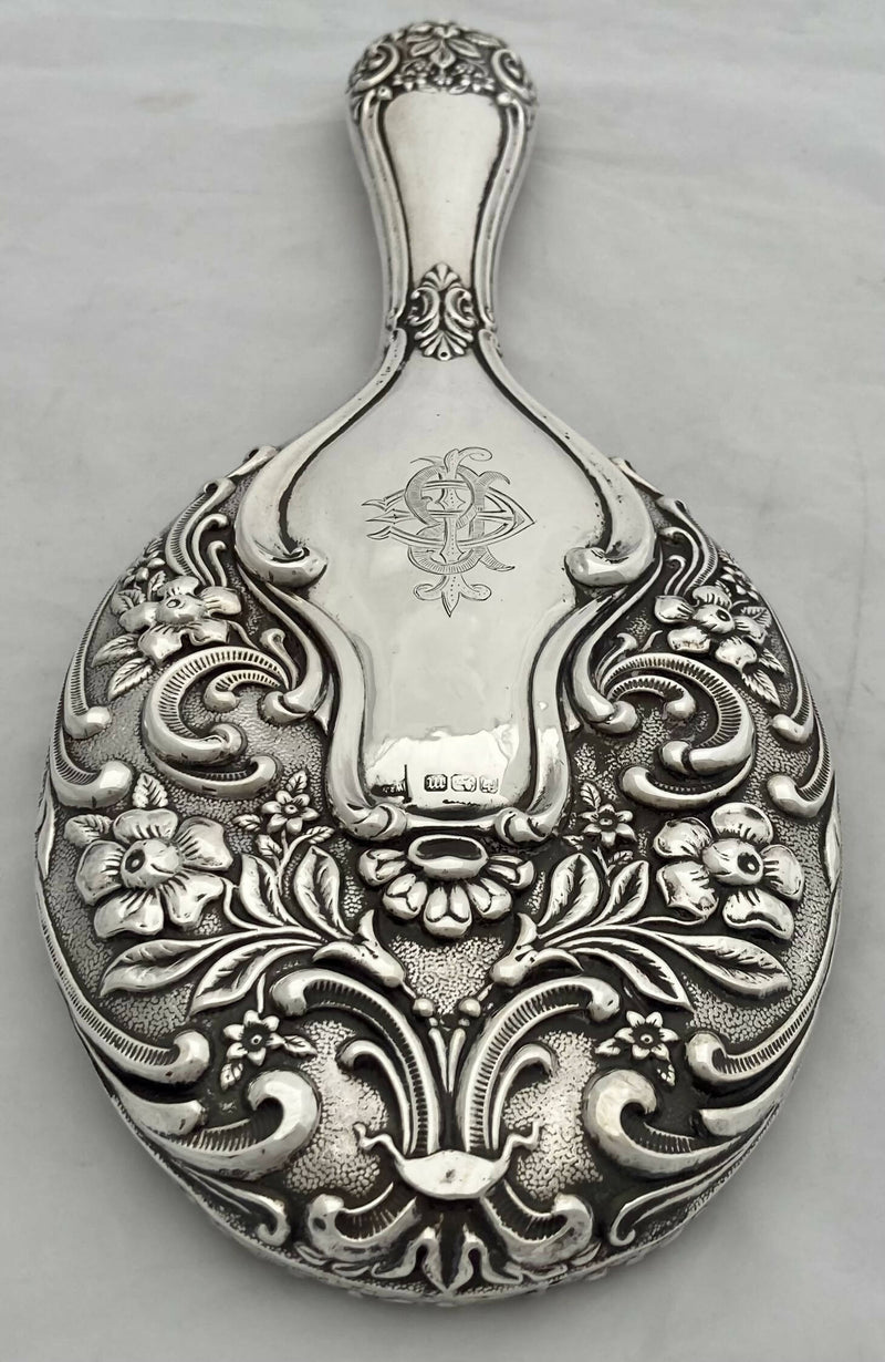 Edwardian Silver Hand Mirror. Sheffield 1904 Walker & Hall.