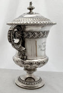 Georgian, George IV, Silver Cup & Cover, Hunting & Coursing Interest. London 1824 Joseph Angell I. 43.6 troy ounces.