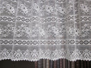 Rue de France Antique white 18" cafe curtain bris-bise valance panelling by the metre