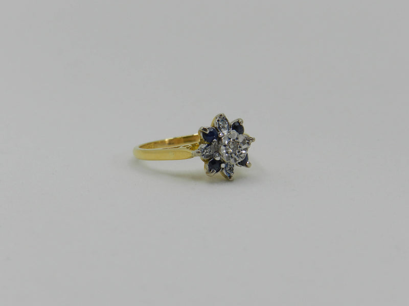 Sapphire Diamond Ring Gold