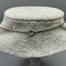 Mid century silver and natural stone necklace