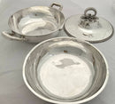 French First Empire Silver Entree Dish, Liner & Cover. Odiot of Paris. 52.5 troy ounces.