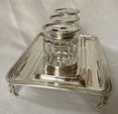 William IV Silver Inkstand. London 1834 Joseph Angell I & John Angell I. 13 troy ounces.