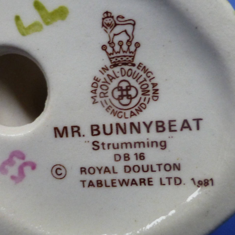 Royal Doulton Bunnykins Figurine - Mr Bunnybeat Strumming DB16