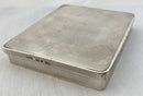 George V Silver Cheroot Case. London 1924 Asprey & Co. Ltd. 4.7 troy ounces.