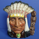 Royal Doulton Large Character Jug - North American Indian (Canadian Centenary Backstamp) D6611