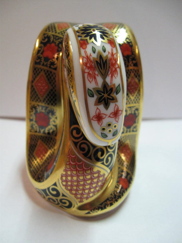 Royal Crown Derby Paperweight- Snake