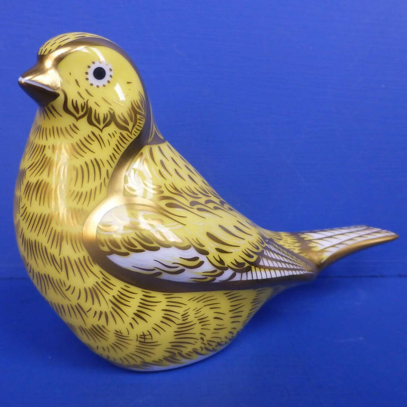 Royal Crown Derby Paperweight - Canary