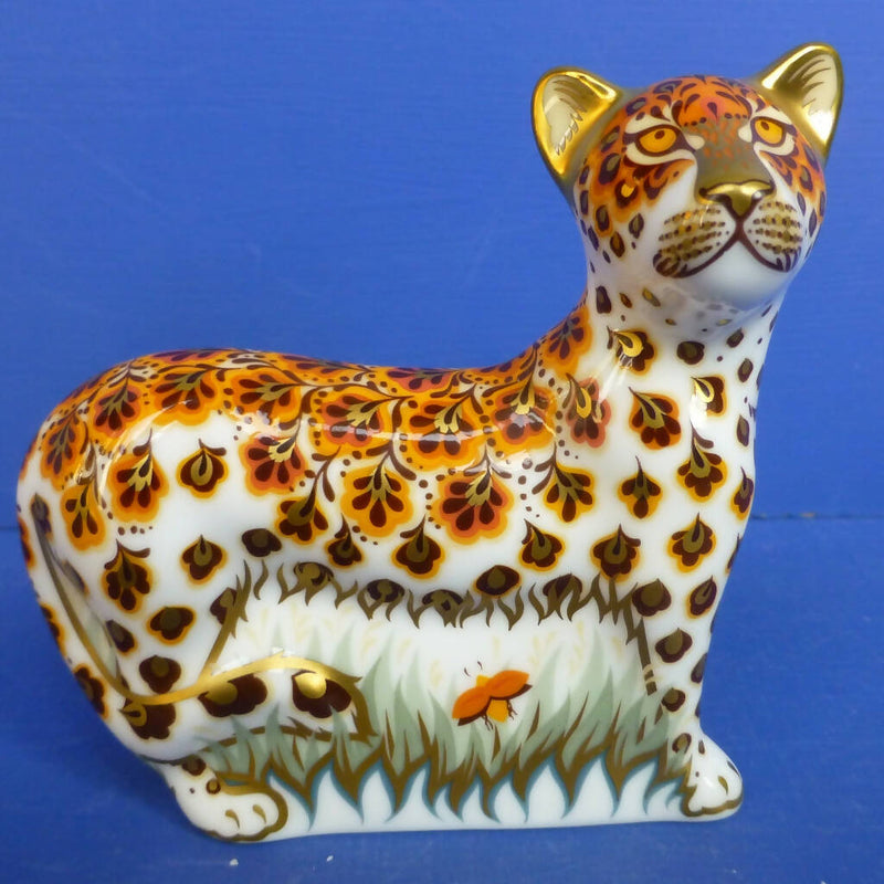 Royal Crown Derby Paperweight - Leopard Cub (Boxed)