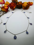 New briolette 925SS station necklace