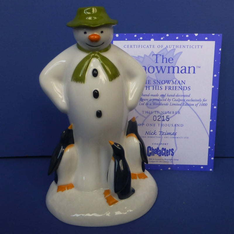 Coalport Limited Edition Snowman - The Snowman With His Friends (Boxed)