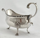 Georgian, George III, silver sauce boat. London 1774 William Collings. 4.3 troy ounces.