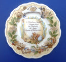 Royal Doulton Brambly Hedge Recipe Plate - Elderflower Wine