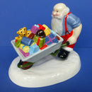 Coalport Father Christmas And Snowman Figurine - Almost There (Boxed)