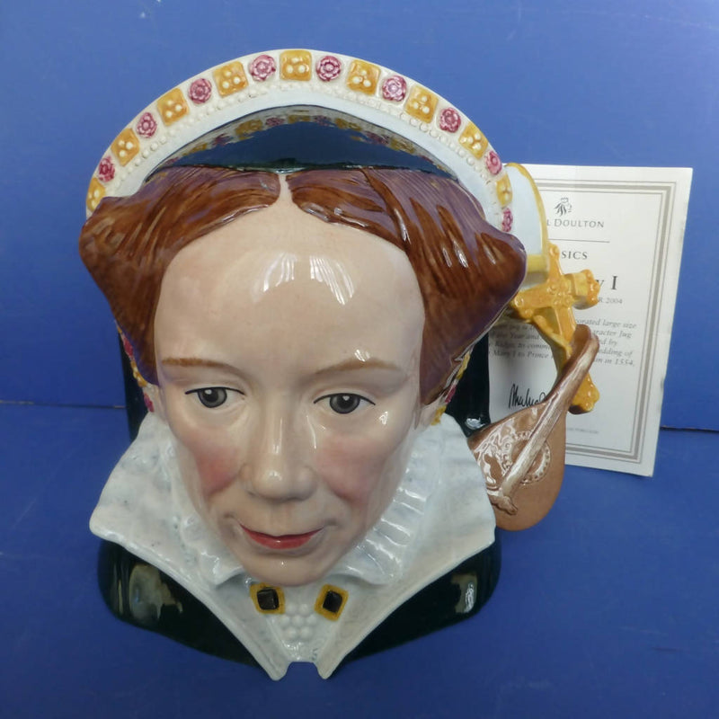 Royal Doulton Large Character Jug Of The Year Qeen Mary I D7188