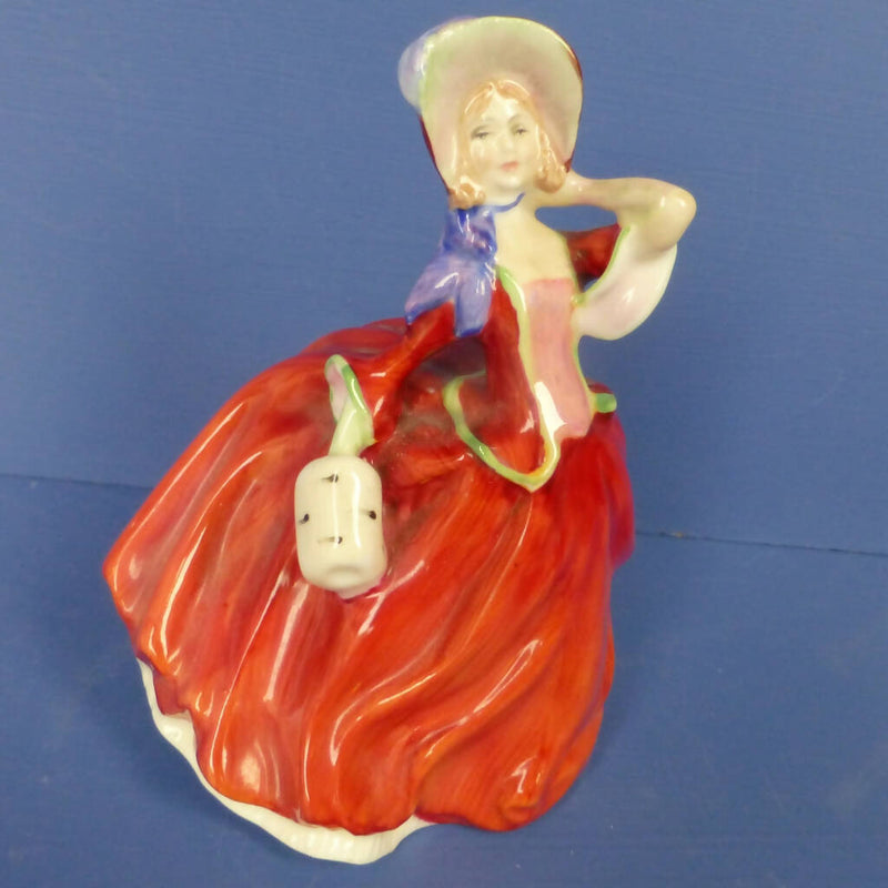 Royal Doulton Miniature Lady Figurine - Autumn Breezes HN2176