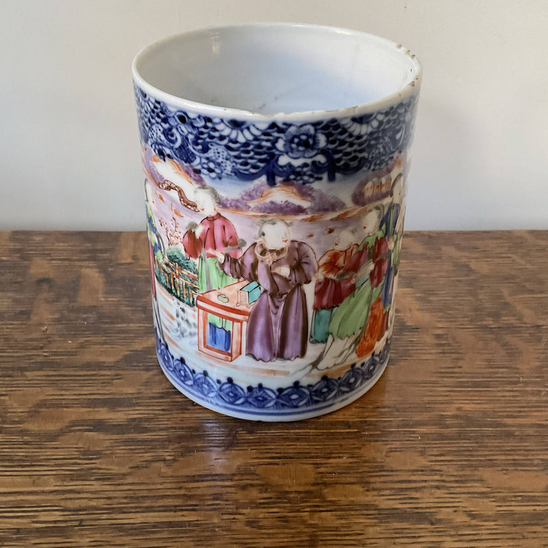 Chinese export porcelain tankard