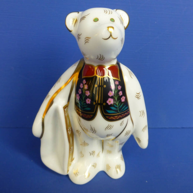 Royal Crown Derby Miniature Teddy Bear - Shopper