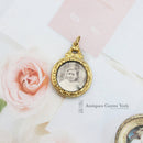 Victorian Gilt Metal Open Locket