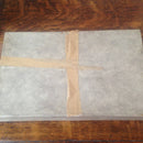 1950's hand painted enamelled chrome dressing table set