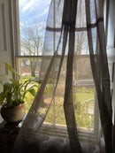 Beautiful Cotton Madras contemporary Style brown madras Curtain Panelling 168/225cms