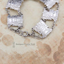 Silver Aztec Design Bracelet